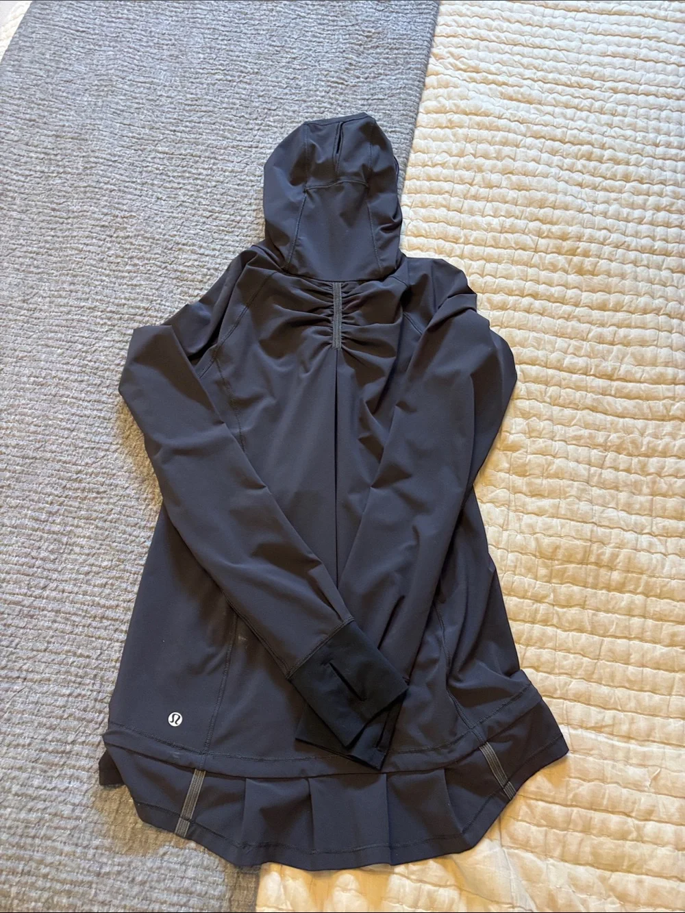 Lululemon Women's Black Hooded Lightweight Jacket